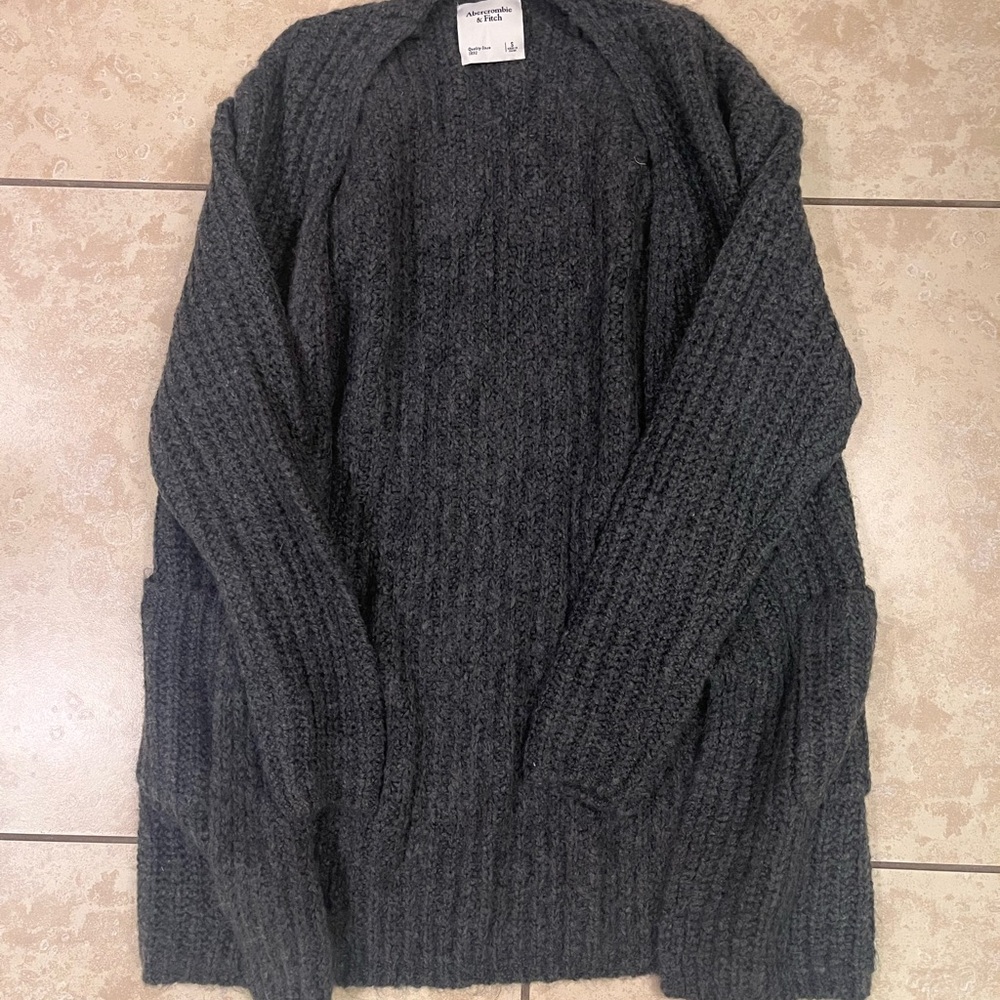 Abercrombie & Fitch Charcoal Cardigan